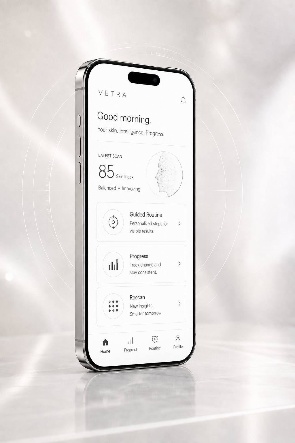 The Vetra Method consumer app on a phone