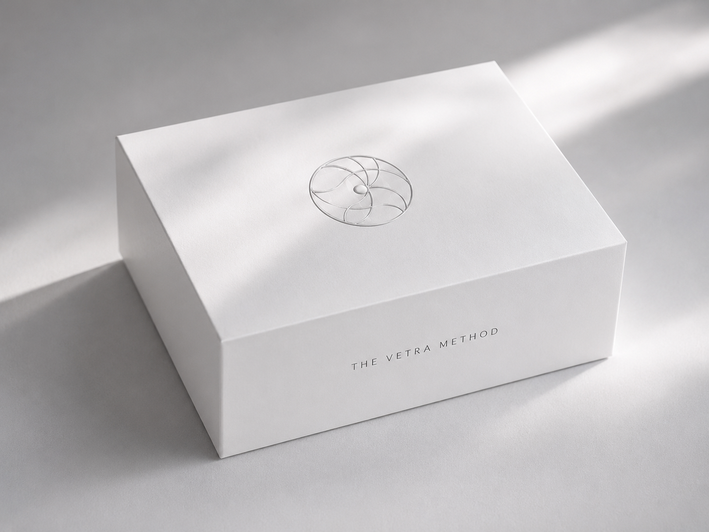 The Vetra Method white embossed membership box